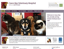 Tablet Screenshot of cascobayvet.com